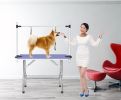 Large Size 46&quot; Grooming Table for Pet Dog and Cat with Adjustable Arm and Clamps Large Heavy Duty Animal grooming table