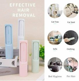 Cloth Hair Remover Pet Hair Remover Brush Dog And Cat Lint Remover Pet Fur With Self-Clean Brush Pet Hair Remover Brush (Color: White)