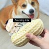 Funny Pet Dog Squeaky Toys For Small Middle Dogs Bite Resistant Puppy Cat Dogs Toys Pets Rubber Peanut Clean Tooth Chew Toy