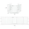 115 Inch Length 5 Panel Adjustable Wide Fireplace Fence