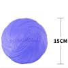 Pet UFO Toys New Small Medium Large Dog Flying Discs Trainning Interactive Toy Puppy Rubber Fetch Flying Disc 15CM